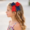 thumbnail image 2 of Zanarzt Hair Bows for Girls 4th of July Childrens Hair Tie Hair Tie USA 250th Anniversary Hair Ribbon Watermelon Red,3-12 Years, 2 of 6