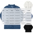 thumbnail image 4 of Tqcoqu Women's Jean Jacket Oversized Boyfriend Button Up Long Sleeve Split Trendy Denim Jackets, 4 of 9