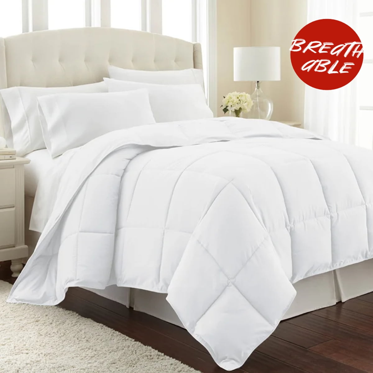 90 By 102 Inches Details about   Balichun Comforter King White Down Alternative Comforters S 