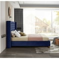 thumbnail image 6 of Meridian Furniture Barolo Navy Velvet Queen Bed, 6 of 8