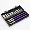 thumbnail image 4 of 13Pcs Set Art Carving Cutter With Box Paper Sticker Cutter Wood Carving Blade, 4 of 9
