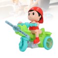 thumbnail image 1 of Cool Light Dynamic Music Electric Tricycle Toy, 360 Rotation Removable Trike Musical Toy with For Baby Toddlers, 1 of 7