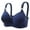 Blue, variant on DPTALR Womens Dailywear Bars Embroidered Glossy Comfortable Breathable Bra Underwear No Rims