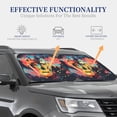 thumbnail image 4 of Saiise World Map Guitar Illustration for Foldable Car Sun Shades (2-Pack) Offer Sun Protection with an Easy-fold Design for Convenient Windshield Shading-Medium, 4 of 6