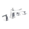 thumbnail image 2 of Moen Boardwalk Spot Resist Brushed Nickel Two-Handle Roman Tub Faucet, 2 of 3