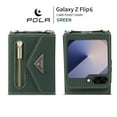 thumbnail image 3 of Allytechgroup Galaxy Z Flip 6 Case Wallet, Shockproof Phone Case with Zipper Pocket and Detachable Crossbody Shoulder Strap Protective Case Cover for Samsung Galaxy Z Flip 6, Darkgreen, 3 of 10