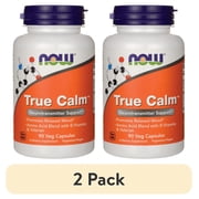 (2 pack) NOW Foods - True Calm Neurotransmitter Support - 90 Vegetable Capsule(s)