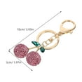 thumbnail image 6 of LOLIPPYY Sparkling Rhinestone Cherry Keychain Zinc Alloy Charm for Handbag Or Backpack, 6 of 8