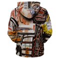thumbnail image 5 of Nuevos Hombres Casual Patchwork Con Capucha Top Blusa Sudadera Con Bolsillos Abrigo Pompotops oipoqjl14752, 5 of 5