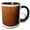Black/White, variant on 3drose, Image of Copper Color Glittery Look, 11oz Two-tone Red Mug
