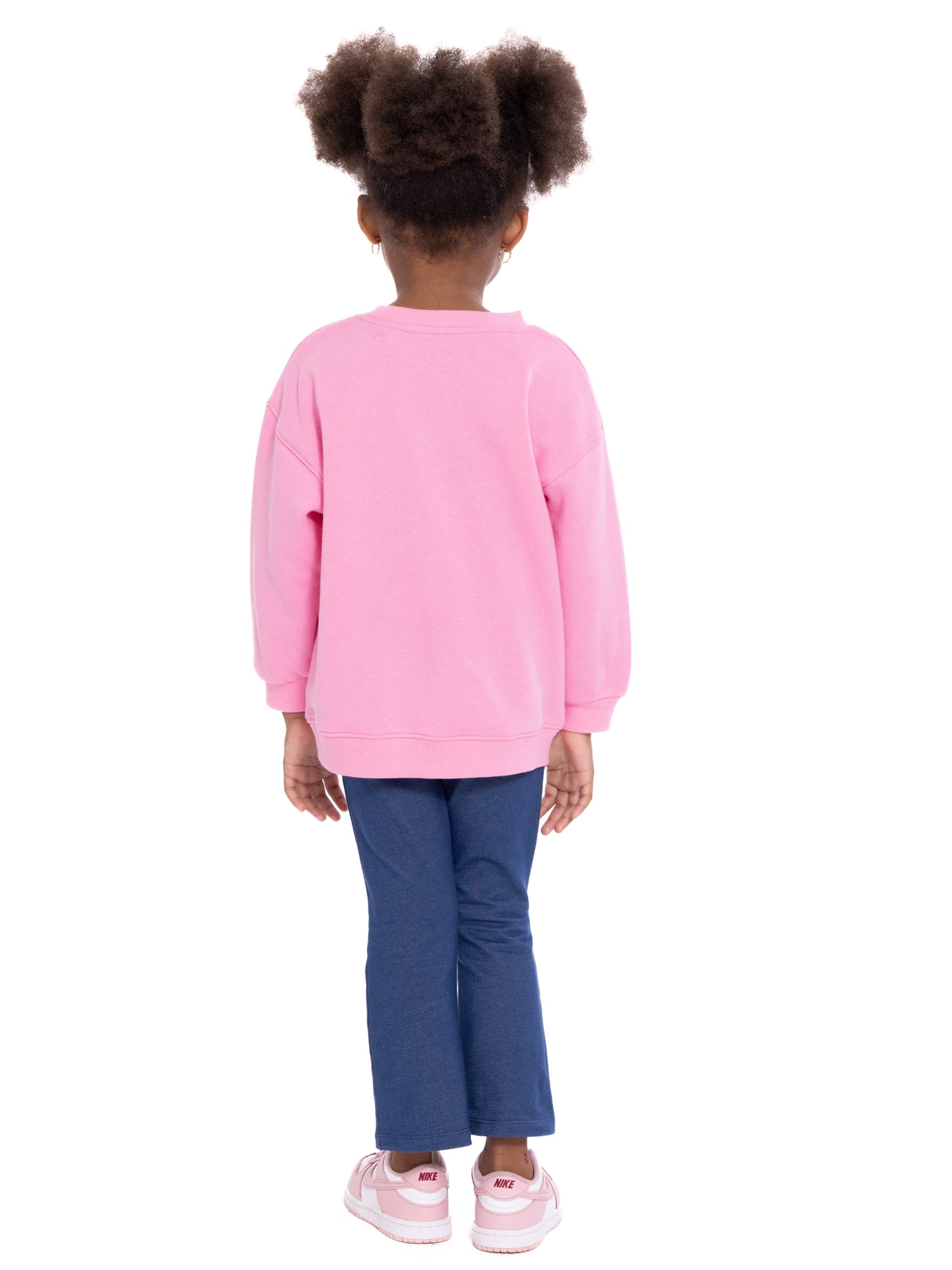 Ms. Rachel Toddler Girls Long Sleeve Graphic Print Sweatshirt and Matching Flare Leggings Set, 2-Piece, Sizes 12M-5T