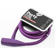 Knog Party Coil 1300mm Coiled Cable Bike Lock Braided Steel Grape Purple NEW