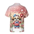 thumbnail image 2 of Happy Valentine’s Day Adorable Havanese Puppy Holding Heart Balloon Hawaiian Shirt Breathable Summer Unisex Merch Havanese Dog Lover Gifts Idea - 00030, 2 of 6