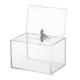 thumbnail image 4 of Caja de sugerencias, caja de donación acrílica con cerradura, transparente, soporte de letrero para colección de donaciones escolares, boleto de, 4 of 8