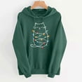 thumbnail image 5 of ZUKMRJPC Christmas Sweatshirt for Women Long Sleeve Drawstring Cute Christmas Print Hooded Pullover Fall Winter Comfy Fleece Tops with Pocket, 5 of 6
