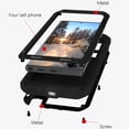 thumbnail image 3 of Allytech Military Grade Shockproof Case Cover for Samsung Galaxy S24 Ultra, Heavy Duty Protective Dustproof Three Layers Armor Phone Case for Galaxy S24 Ultra, Red, 3 of 5