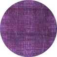 thumbnail image 1 of Ahgly Company Indoor Round Oriental Purple Modern Area Rugs, 4' Round, 1 of 4