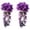 Blue, variant on Zukuco 2PCS Artificial Hanging Violet Flowers, Fake Hanging Plants Violet Vines UV Resistant for Wall Home Room Garden Wedding Indoor Outdoor Spring Summer Decoration (Fuchsia)
