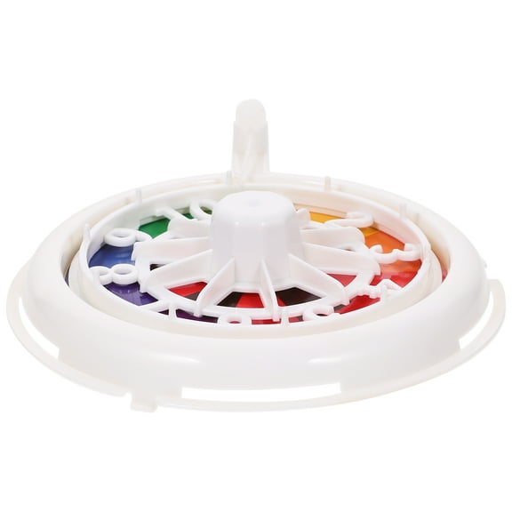 FRCOLOR  Game Turntable Spinning Wheel for Prizes Poker Mat Wheels White