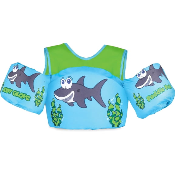 Body Glove USCG Type III Children's Life Jacket, Aquatic Shark, 30-50 lbs