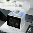 thumbnail image 4 of Hermitlux Countertop Dishwasher, 7 Washing Programs Portable Dishwasher with 5-Litre Built-in Water Tank for Apartments & RVs, Mini Dishwasher with LED Light & Glass Door, No Hookup Needed, 4 of 11