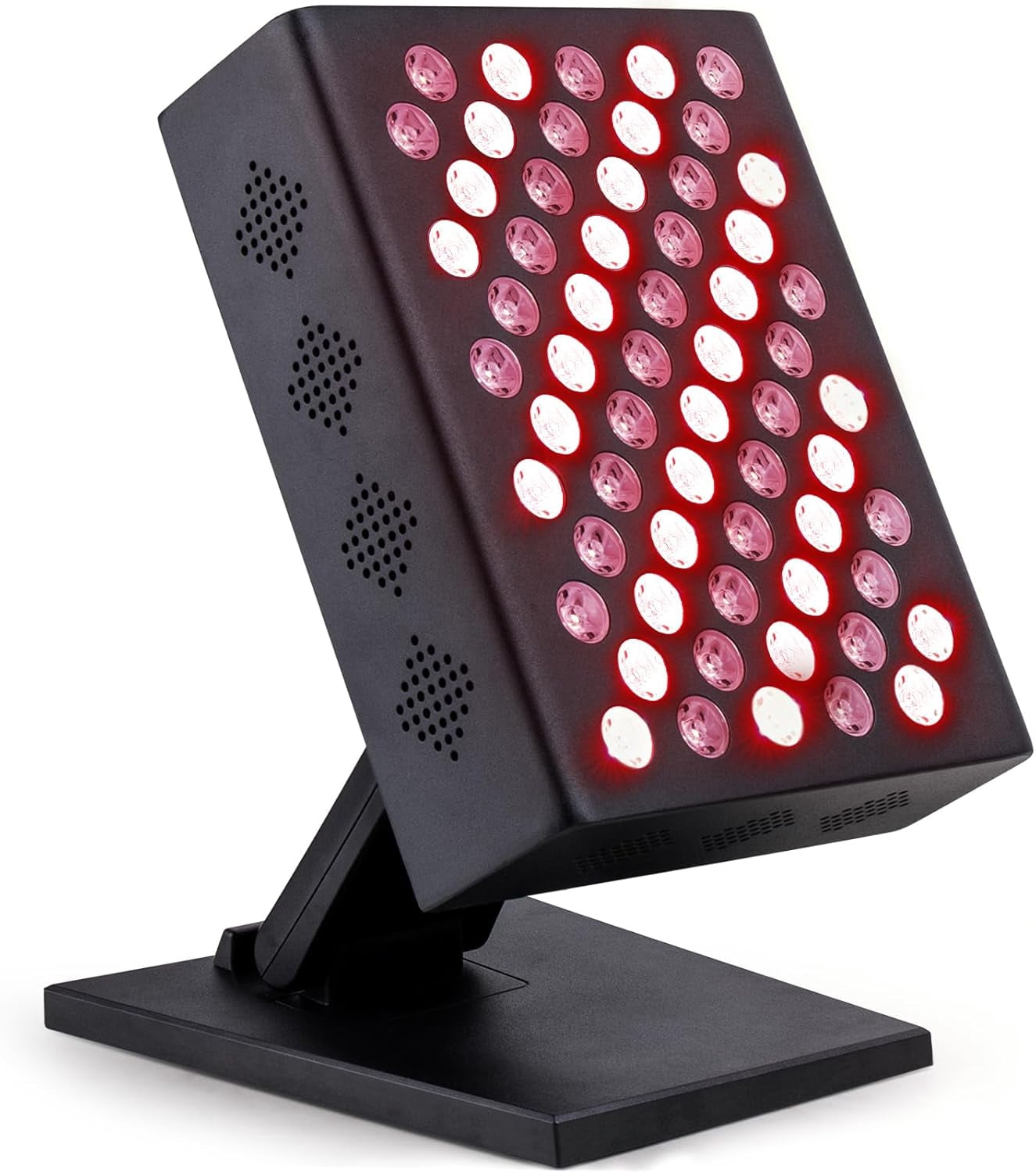 Tabletop Red Light Panel with 60 LEDs, Adjustable Stand for Targeted Light Application