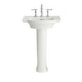 thumbnail image 7 of American Standard 0900.001 Estate 24" Pedestal Bathroom Sink Only - White, 7 of 7