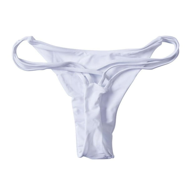 de bikini de cuerda para mujer, ropa interior de cinturo baja, en la espalda, lencería Yinane Braguitas de bikini de mujer