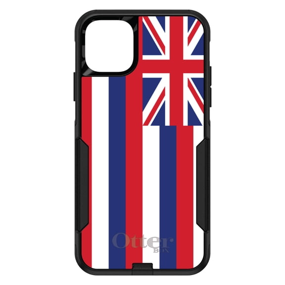 DistinctInk OtterBox Commuter Custom Case for Apple iPhone 15 (6.1" Screen) - US State Flag - Tempered Glass Back