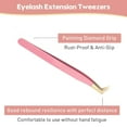 thumbnail image 4 of Lash Tweezers Non-Slip Tip Volume Curved Boot Angled Tips Tweezers For Light or Mega Volume Fans Lash Extension Tweezers Lash Applicator Tool, 4 of 6
