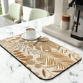 thumbnail image 2 of Stylish Coffee Maker Drying Mat (19.5x12in) - Super Absorbent Dish Drying Pad with Non-Slip Rubber Back - Ideal for Kitchen Counters, Coffee Mat Hides Stains, Crafted with Diatom Mud, 2 of 7