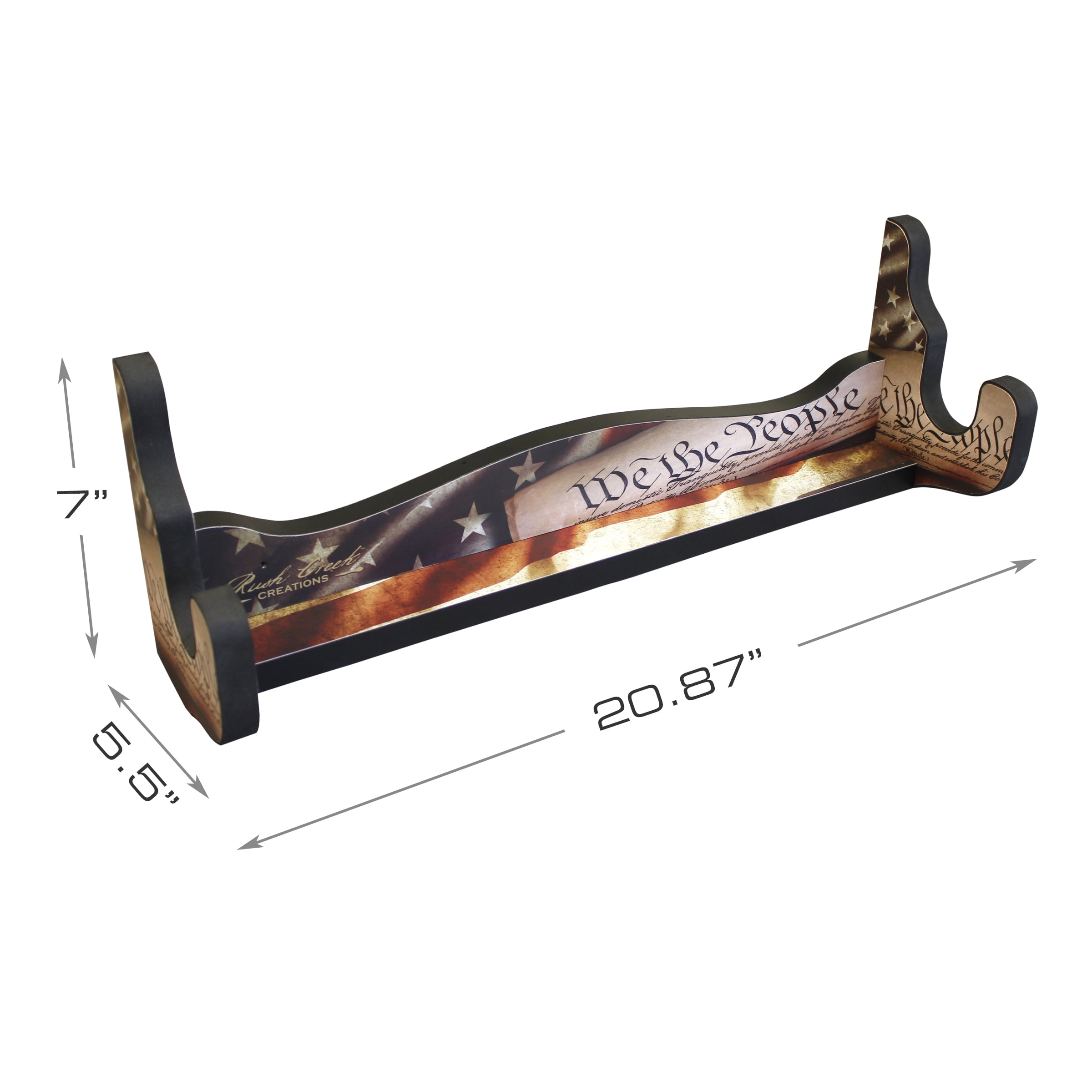 Rush Creek Creations Single Gun Rack Americana Finish