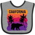 thumbnail image 3 of Inktastic California Sunset Vacation Beach Girls Baby Bib, 3 of 4