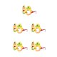 thumbnail image 1 of sweethay Gafas con purpurina de dibujos animados de Pascua, disfraces de animales, gafas de plástico, decoración navideña, accesorios para Type2 NO2, 1 of 6