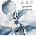 thumbnail image 4 of Blue Leaf Shower Curtain, Blue and Green Watercolor Eucalyptus Leaves Botanical Plants Bathroom Curtain Waterproof Fabric Machine Washable with Hooks, 84" Wx72 L, 4 of 6