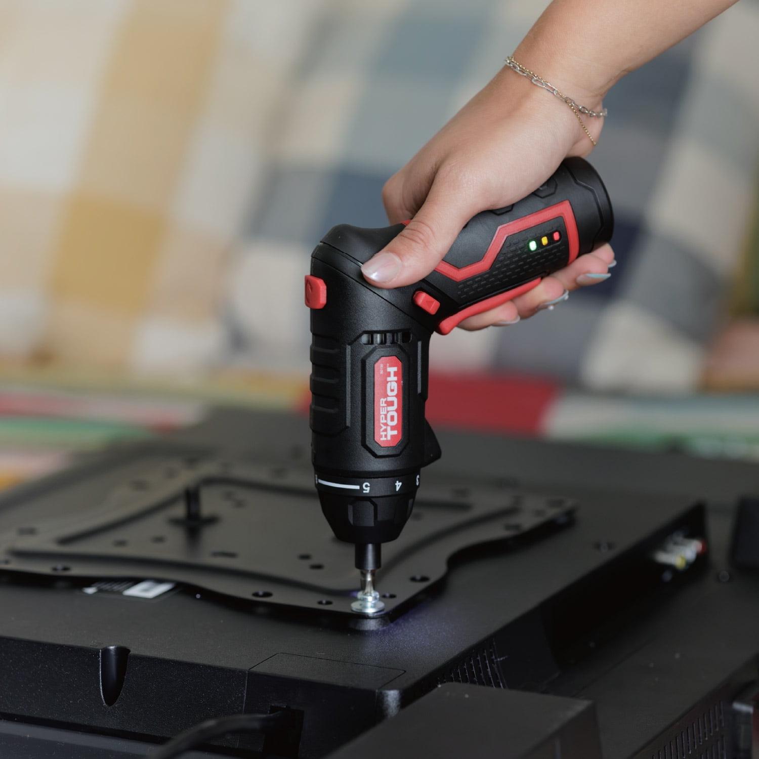 Hyper Tough 4V Rotating Head Screwdriver, Holiday Gift