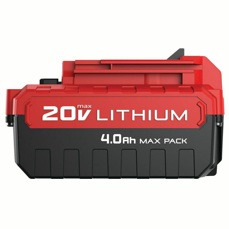 6000mAh 20 Volt Max Lithium Ion Battery + 20V Battery Charger for Porter  Cable PCC680L PCC682L PCC685L PCC685LP PCC699L Black+Decker 20V MAX Lithium  Battery LBXR20 LB2X4020-OPE 