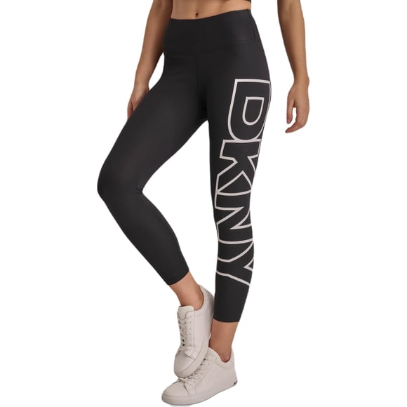 Legging Performance de Mujer DKNY Negro Blanco Talle Large