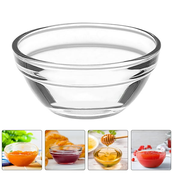 jojofuny Fruit Serving Bowl Glass 3Pcs 2.36X2.36X1.18in