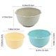 thumbnail image 2 of OULII 3Ud Bol De Mezcla Apilable De PP Para Cocina Con Colores Variados Uso Diario Hogar, 2 of 7