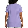 thumbnail image 4 of Just My Size Women's Plus Size Short Sleeve Graphic V-Neck T-Shirt, 4 of 4