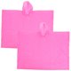 thumbnail image 5 of WHAMVOX 2Ud Ponchos Reutilizables Con Capucha Para Adultos En Viajes Y Excursiones Rosa, 5 of 8
