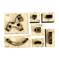 thumbnail image 1 of 7x DIY Troqueles de corte de punzón mecedora para de corte de material cuero Herramienta de artesanía en cuero Artesanía, 1 of 9