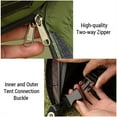 thumbnail image 2 of Ensemble de Tente de Randonnée Imperméable Coupe-Vent Tente pour Demi-Personne Tente de camping à Double Couche, 2 of 8