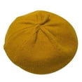 thumbnail image 2 of Boina para mujer, gorro estilo francés, gorro de invierno cálido, forro de lana, gorro de punto, retro, suave, color puro, salvaje, 2 of 8
