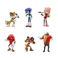 thumbnail image 3 of New 12pcs Set Mini Cute Sonic PVC Character Toy Hedgehog Shadow Tail Figure Model Dolls Children Animal Toy Birthday Gift 5-6cm, 3 of 6