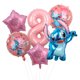 thumbnail image 3 of Nueva decoración para fiesta de cumpleaños de Stitch, Lilo & Stitch, servilletas de papel azul cielo, platos, vasos, vajilla, telón de fondo, globos, suministros para baby shower, 3 of 5