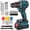 Blue, variant on 21V Brushless Cordless Drill Set, PowerDrill with 2.0Ah and Charger, 575 Inch Pounds, 3/8" Metal Keyless Chuck ElectricDrill, Compact Design, 25+1Position, 87 count Accessories, Gifts for Dad Men