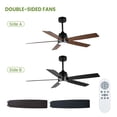 thumbnail image 2 of Kojooin 52 Inch Ceiling Fan with Light and Remote, Quiet Reversible DC Motor for Bedroom or Living Room, 2 of 7