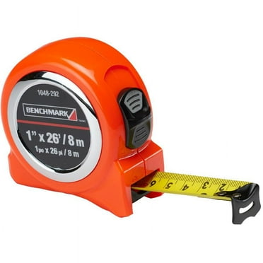 1 inch(s) x 26'/8m High Visibility Orange Tape Measure